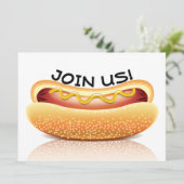 ホットドッグクックアウトパーティの招待状 招待状 (スタンド正面)