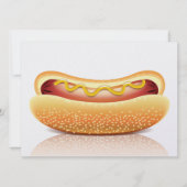 ホットドッグクックアウトパーティの招待状 招待状 (正面)