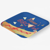 ホットドッグクックアウトBBQバースデーパーティーブルー ペーパープレート (傾斜あり)