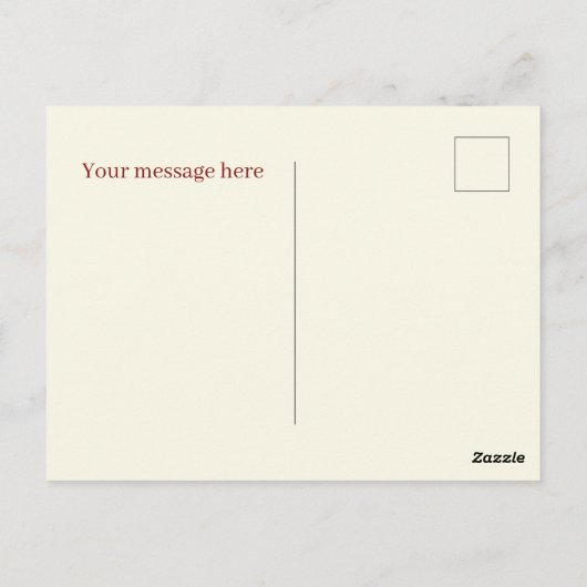 ホットドッグクールベンダーがメッセージを追加 ポストカード (裏面)