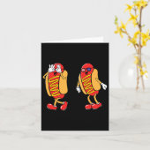 ホットドッググリディダンスホットドッグ7月の4th少年たち カード (黄色い花)