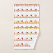 ホットドッグケチャップマスタードバスルーム バスタオルセット (ハンドタオル)