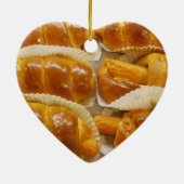 ホットドッグケーキ…アジアのデザート料理 セラミックオーナメント (裏面)