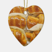 ホットドッグケーキ…アジアのデザート料理 セラミックオーナメント (左)