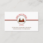 ホットドッグダイナーファストフードレストランロゴ 名刺 (正面)