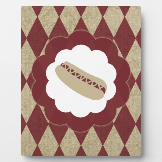 ホットドッグダイヤモンド フォトプラーク (正面)