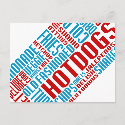 ホットドッグチャット ポストカード (正面)