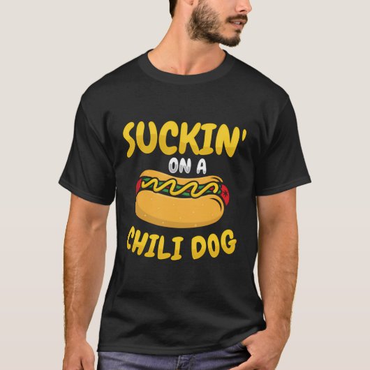 ホットドッグチリドッグソーセージウィーナー Tシャツ (正面)