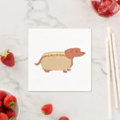 ホットドッグドッグ スタンダードカクテルナプキン (インサイチュ)