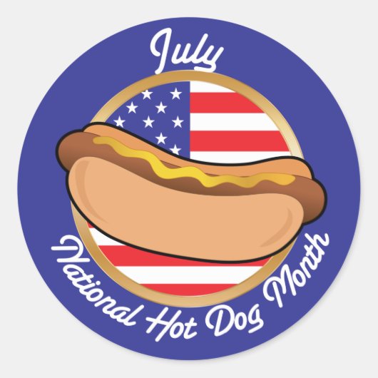 ホットドッグナショナル ラウンドシール (正面)
