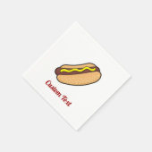 ホットドッグナプキンス スタンダードカクテルナプキン (角)