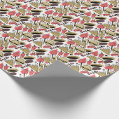 ホットドッグバーガーBBQ誕生日パターン       ラッピングペーパー (角)