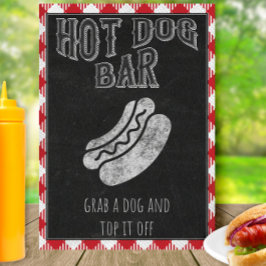 ホットドッグバー アイデュ BBQパーティー サイン