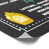 ホットドッグバー メニュー パーティー看板 ポスター (角)