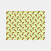 ホットドッグパターン フリースブランケット (正面(横))