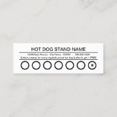 ホットドッグパンチカード ロイヤリティカード (裏面)