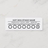 ホットドッグパンチカード ロイヤリティカード (裏面)