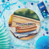 ホットドッグパーソナライズされた ペーパープレート (パーティー)