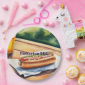 ホットドッグパーソナライズされた ペーパープレート (パーティー)