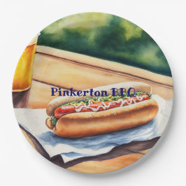 ホットドッグパーソナライズされた ペーパープレート