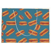 ホットドッグパーティー抱き枕誕生日包装紙 ラージペーパーバッグ (裏面)