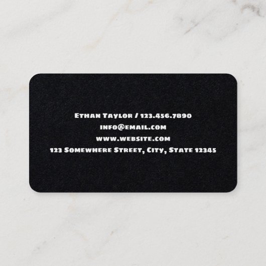 ホットドッグファストフード 名刺 (裏面)