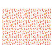 ホットドッグファストフードBBQパターン テーブルクロス (正面(横))