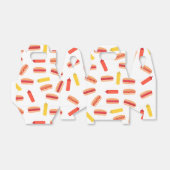 ホットドッグファストフードBBQパターン フェイバーボックス (折り畳みなし)