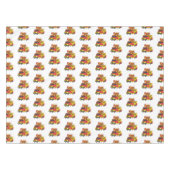 ホットドッグフードトラック漫画イラストレーション テーブルクロス (正面(横))