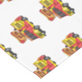 ホットドッグフードトラック漫画イラストレーション テーブルクロス (アングル)