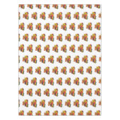 ホットドッグフードトラック漫画イラストレーション テーブルクロス (正面)