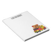 ホットドッグフードトラック漫画イラストレーション ノートパッド (アングル)