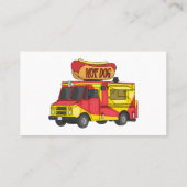 ホットドッグフードトラック漫画イラストレーション 名刺 (裏面)