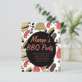 ホットドッグブルガードードルBBQ誕生日パターンフライヤー (スタンド正面)