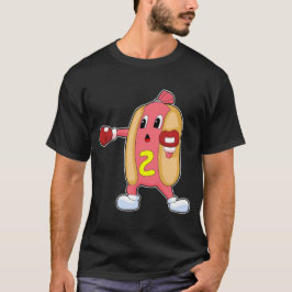 ホットドッグボクサーボクシング手袋ボクシング Tシャツ