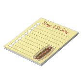 ホットドッグマスタードのグルメリストする ノートパッド (回転)