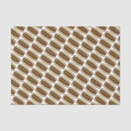 ホットドッグマスタードライッシュフランクフルターホットドッグウィーナー 薄葉紙