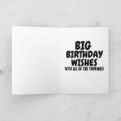 ホットドッグマン誕生日グリーティングカード カード (内部)