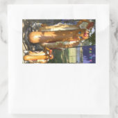 ホットドッグマン&ジュニア像 長方形シール (バッグ)