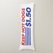 ホットドッグ保$ 1.50 ボディピロー (正面縦)