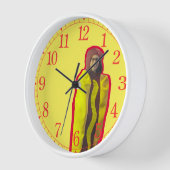 ホットドッグ先生時計 壁時計 (傾斜)