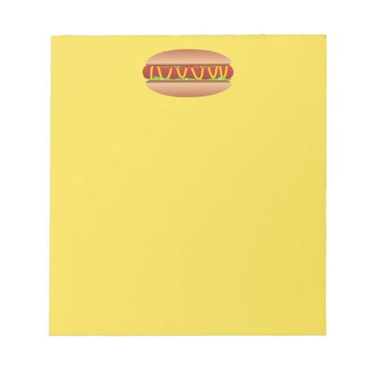 ホットドッグ写真 ノートパッド (正面)