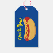 ホットドッグ子供の誕生日パーティー調理師アウトかわいい ギフトタグ (正面)