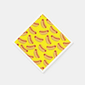 ホットドッグ子供の誕生日パーティー調理師アウトかわいい スタンダードカクテルナプキン (角)