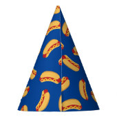 ホットドッグ子供の誕生日パーティー調理師アウトかわいい パーティーハット (裏面)