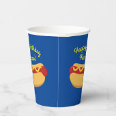 ホットドッグ子供の誕生日パーティー調理師アウトかわいい 紙コップ (右)
