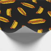 ホットドッグ子供の誕生日パーティー ラッピングペーパー (角)