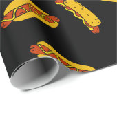 ホットドッグ子供の誕生日パーティー ラッピングペーパー (ロールコーナー)