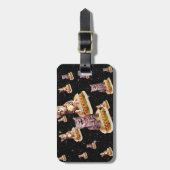 ホットドッグ宇宙猫 ラゲッジタグ (正面縦)