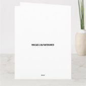 ホットドッグ巨人男性レトロ誕生日グリーティングカード カード (裏面)